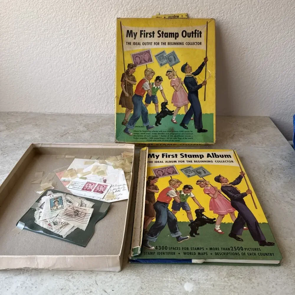 My First Stamp Outfit Box Set W/ Lots Of Stamps